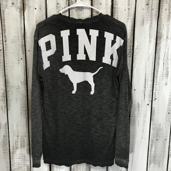 Victoria Secret Pink Distressed XS Long Sleeve - Picture 5 of 6